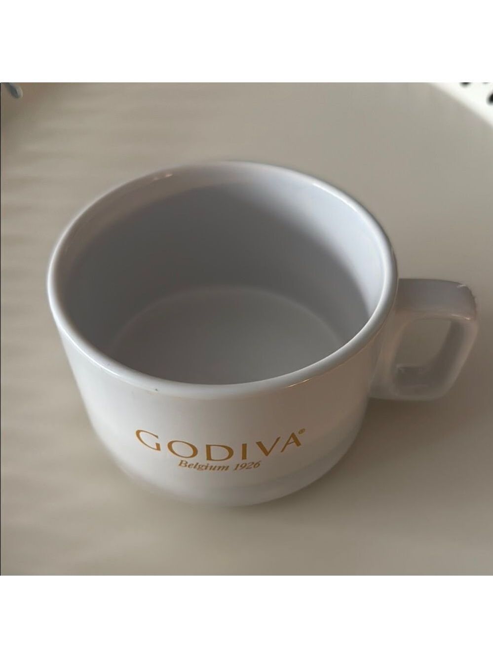 Godiva White Coffee Mug